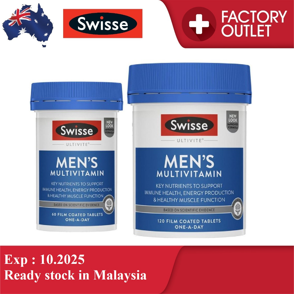 SWISSE Men's Ultivite Multivitamin 60s / 120s tablets | Shopee Singapore