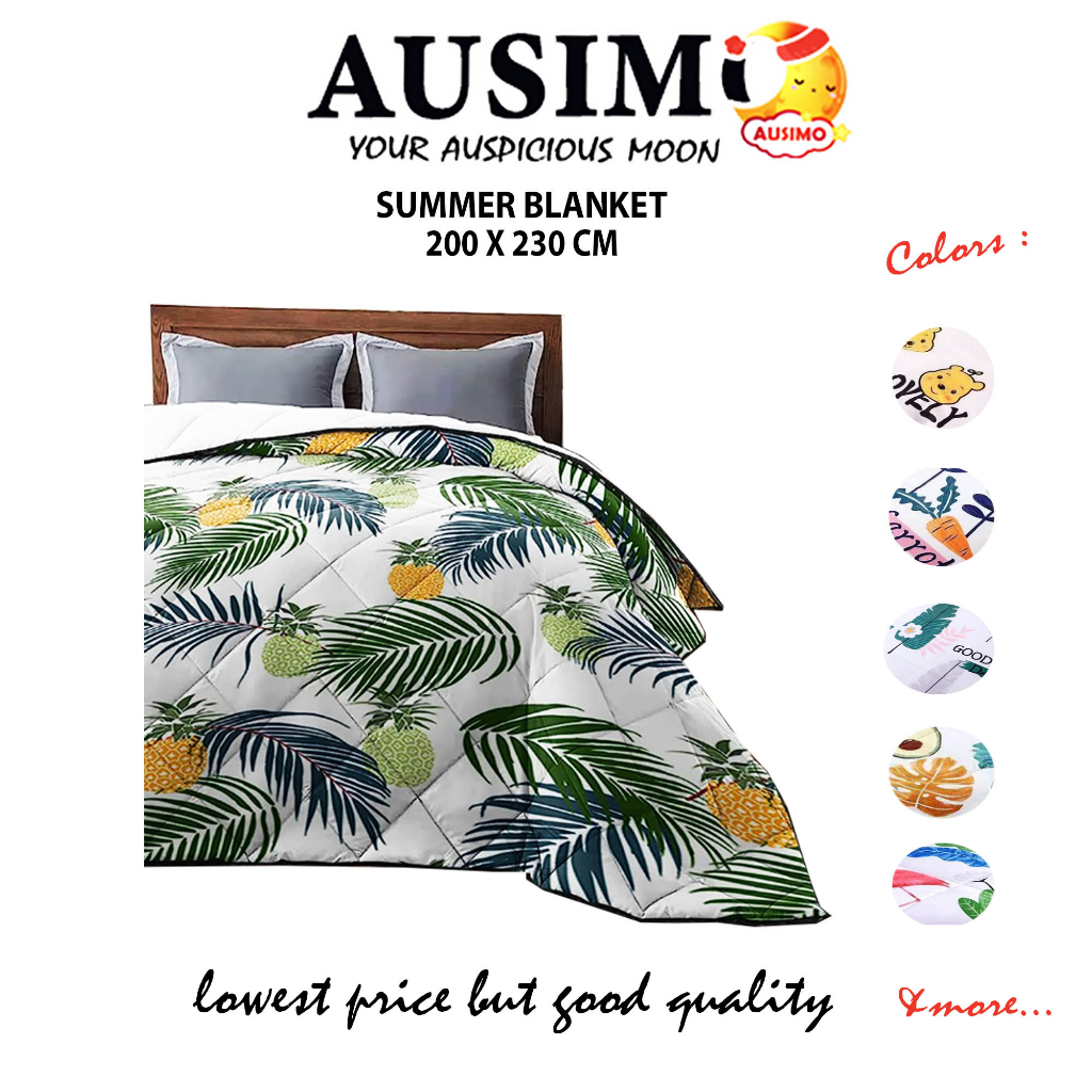 52 200 x 230cm BLANKET COTTON SUPER SOFT SUMMER BLANKET WASHABLE QUILT