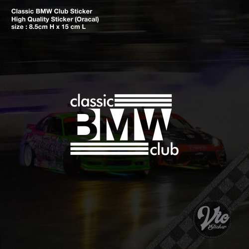 BMW Classic Club Sticker / Decal (High Quality Sticker) | Shopee Singapore
