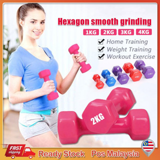 Dumbbells Fitness Dumbbell Hand Weight Dumbbell Set of 2 for Home Gym  Equipment Workouts Strength Training Free Weights for Women, Men, Seniors  and Youth Exercise Dumbbell (Color : Pink, Size : 1kg 