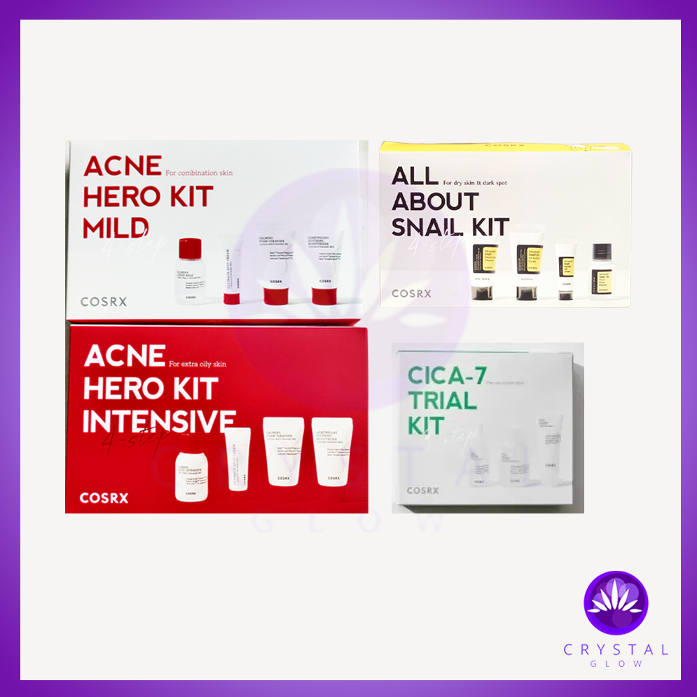 COSRX Acne Hero Kit Intensive / Mild / All About Snail 4 Step / Cica7