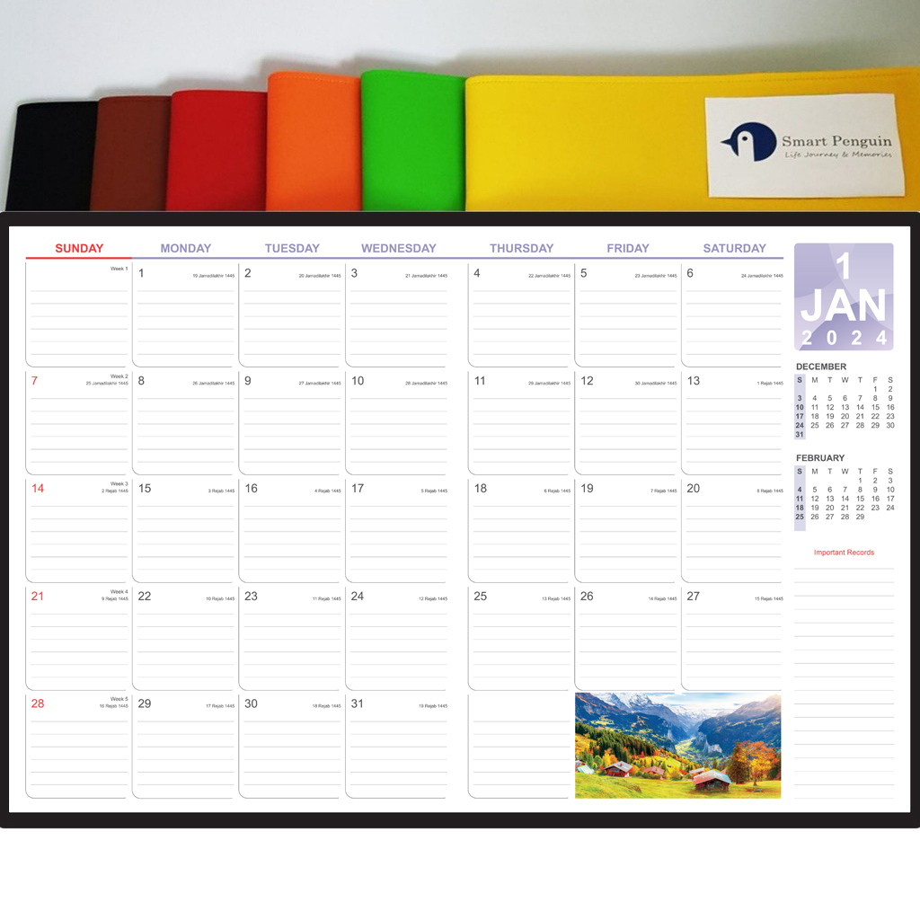 a4-size-2024-corporate-planner-diary-desk-table-month-year-planner-with