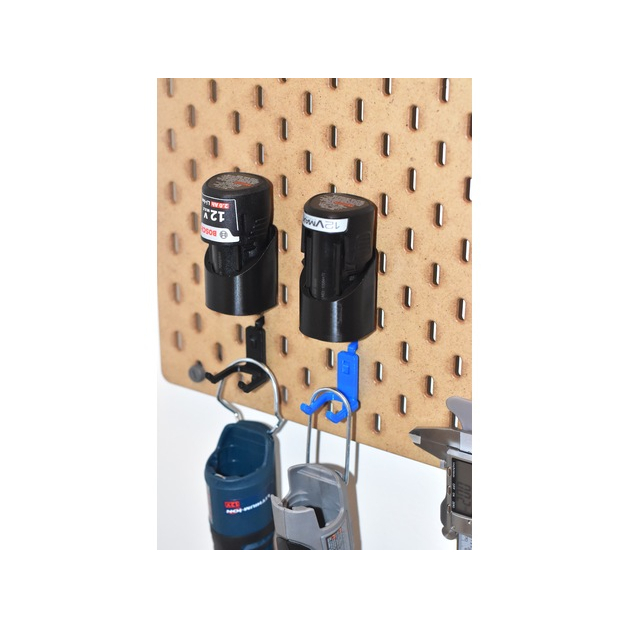 IKEA Skadis Tool Holder Pegboard Mount | Pegboard Battery Holder ...