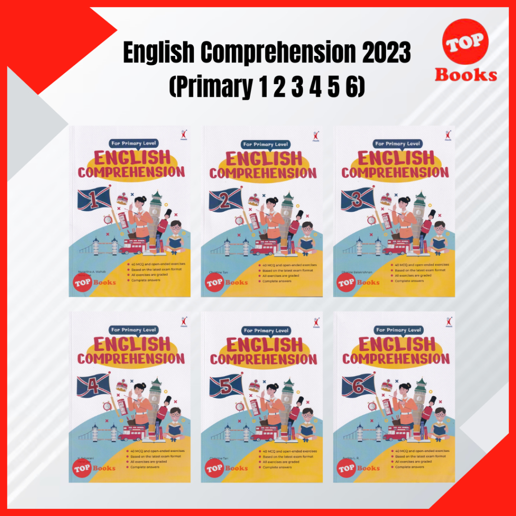 [TOPBOOKS Praxis] Buku Latihan : English Comprehension For Primary 1 2 ...