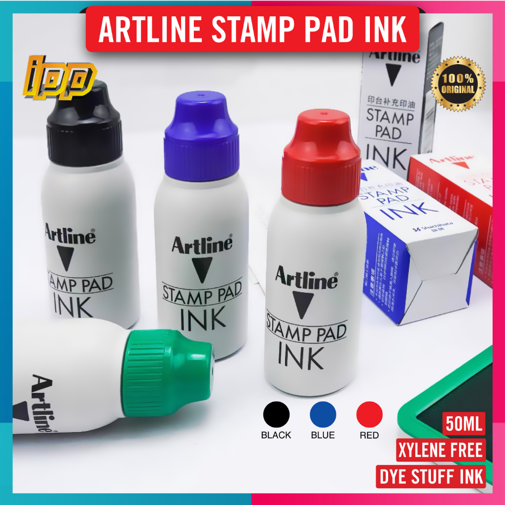 Artline Red Stamp Pad (Pack of 1) Red Ink Pad - Stamp Pads