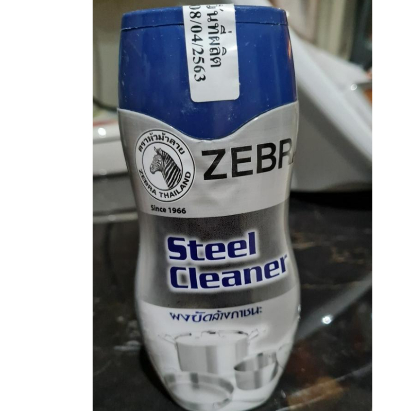 ZEBRA Stainless Steel Cleaner Powder 270g, 100 Clean from Steel
