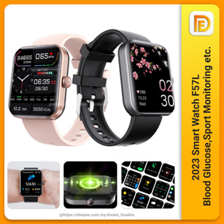 Smart Watch F57L Blood Glucose Measure Heart Rate Blood Pressure