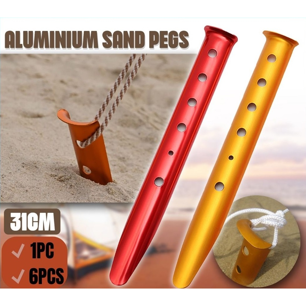 Aluminum U Shape Tent Peg for Sand Beach Flysheet Tent Nail Peg