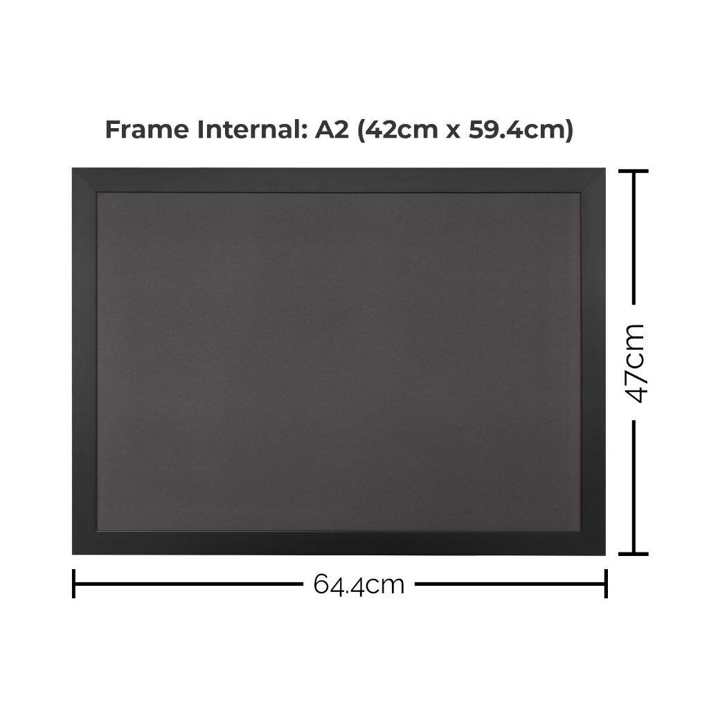 Frambie Framed Magnetic Chalkboard | A2 & A1 Blackboard With Frame For ...