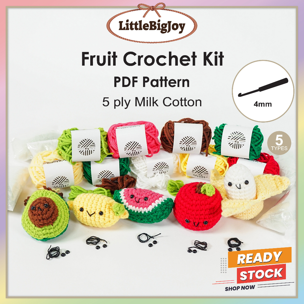 新品※leinwaude Fruits Mix Crochet Cardigan