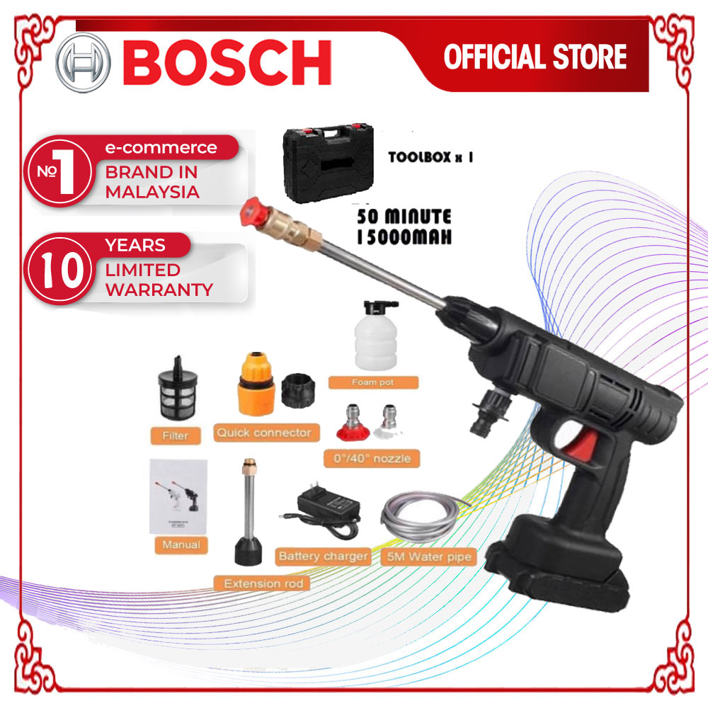 BOSCH 999VFCordless Water Jet Portable Car Wash High Pressure Water Jet