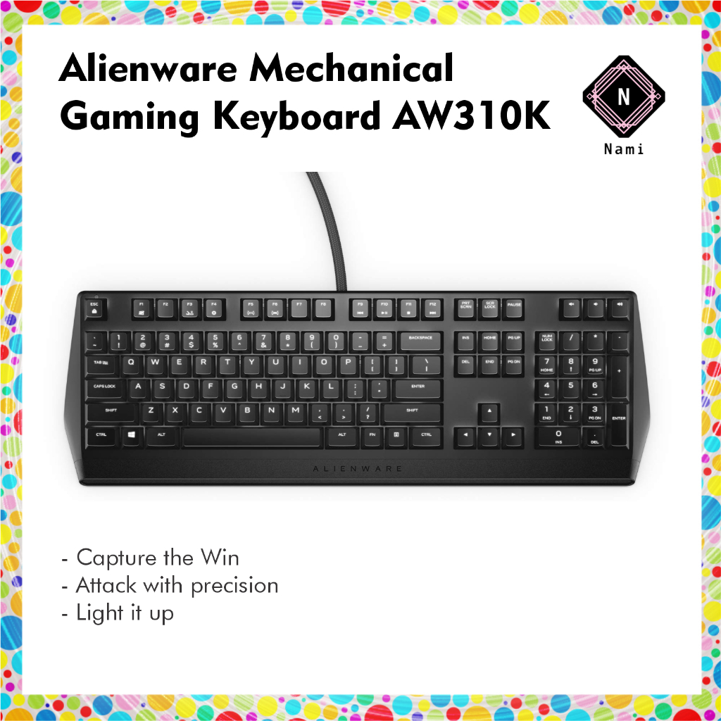 Alienware Mechanical Gaming Keyboard AW310K Cherry MX Red Switches