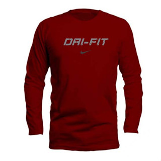 Red long store sleeve dri fit