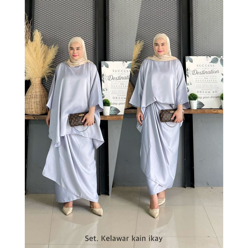 NEW PARIO KAIN IKAT / SET KELAWAR KAIN IKAT / SET PARIO RAYA FREESIZE ...