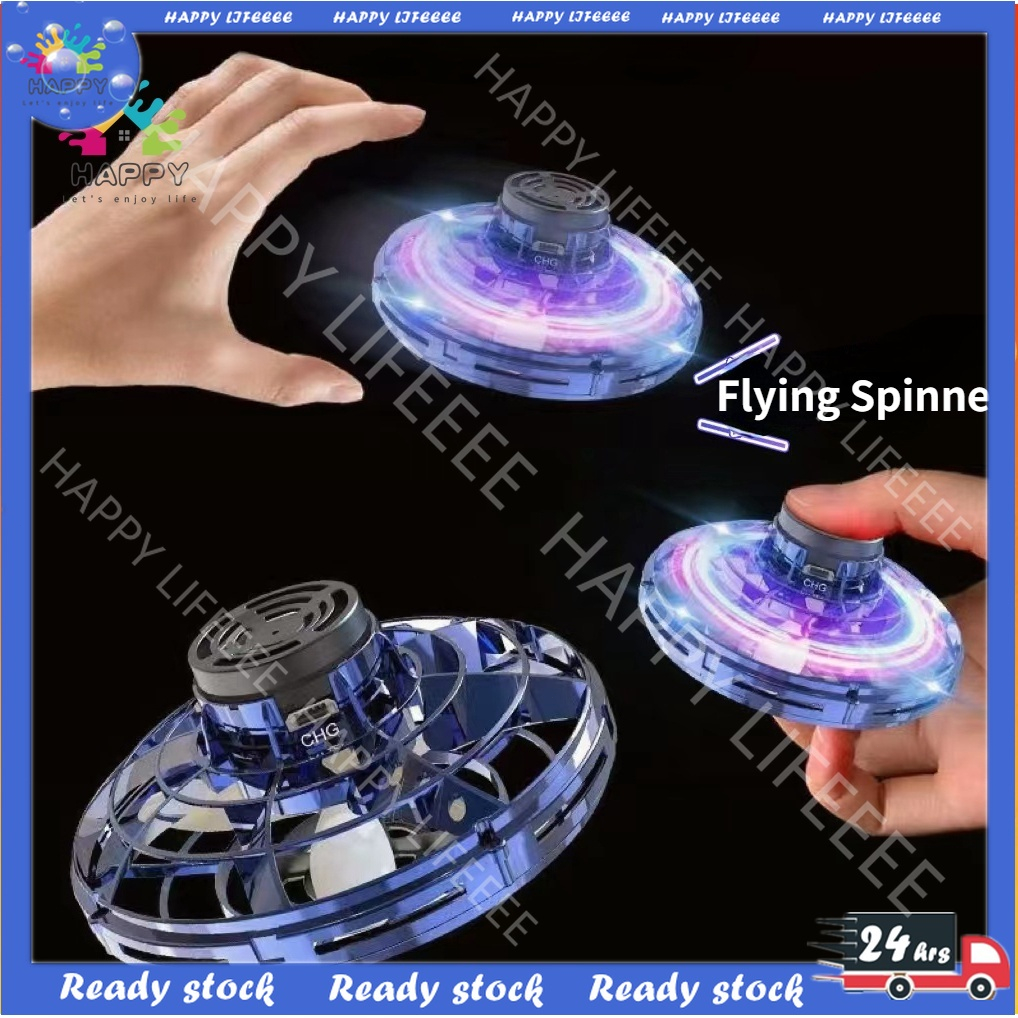 24h】Flynova Flying Boomerang Spinner Flying UFO Toys Fly Orb Gyro