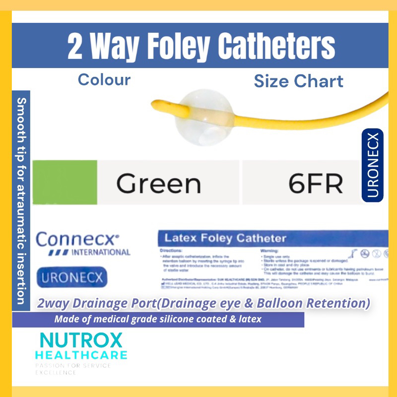 2-Way Silicone Coated Latex Foley Catheter (Box of 10’s) | Shopee Singapore