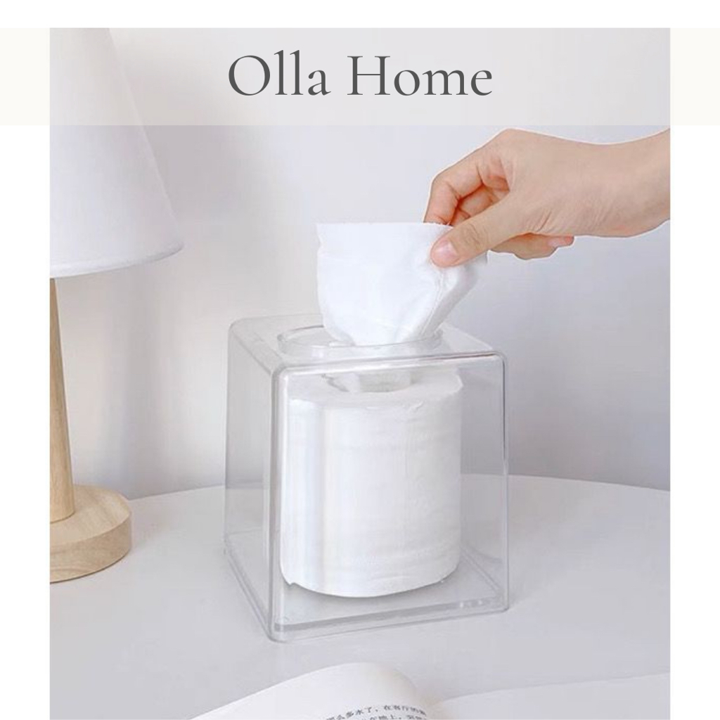 [Ollahome] Transparent Tissue Box / Bekas Tissue (Toilet Paper Size ...