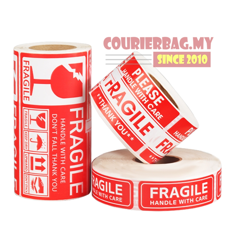 1000pcs | 500pcs | 250pcs Fragile Sticker Roll Handle With Care ...