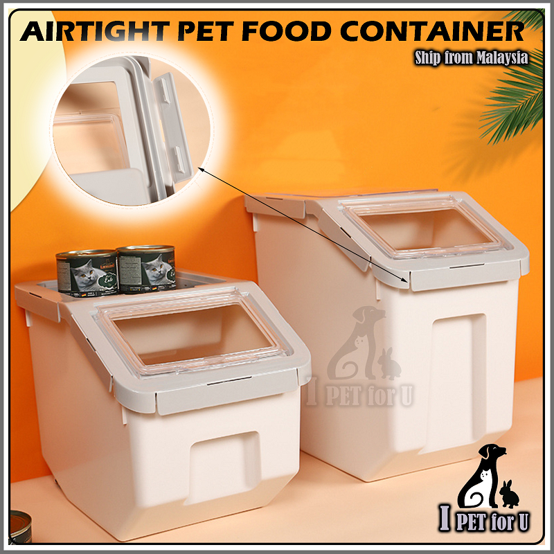 Airtight Pet Cat Dog Food Container / Storage Box (5KG / 10KG) Shopee