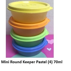 Tupperware Mini Round Keeper 70ml Airtight Food Container (4