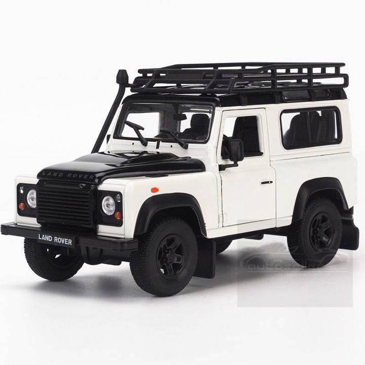Land Rover Defender 90 w/ Roof Rack and Snorkel 4X4 Metal Die-cast ...