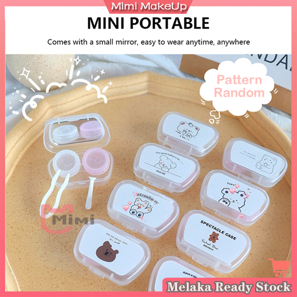 Mini Travel Contact Lens Casing with Mirror And Tools & Container ...