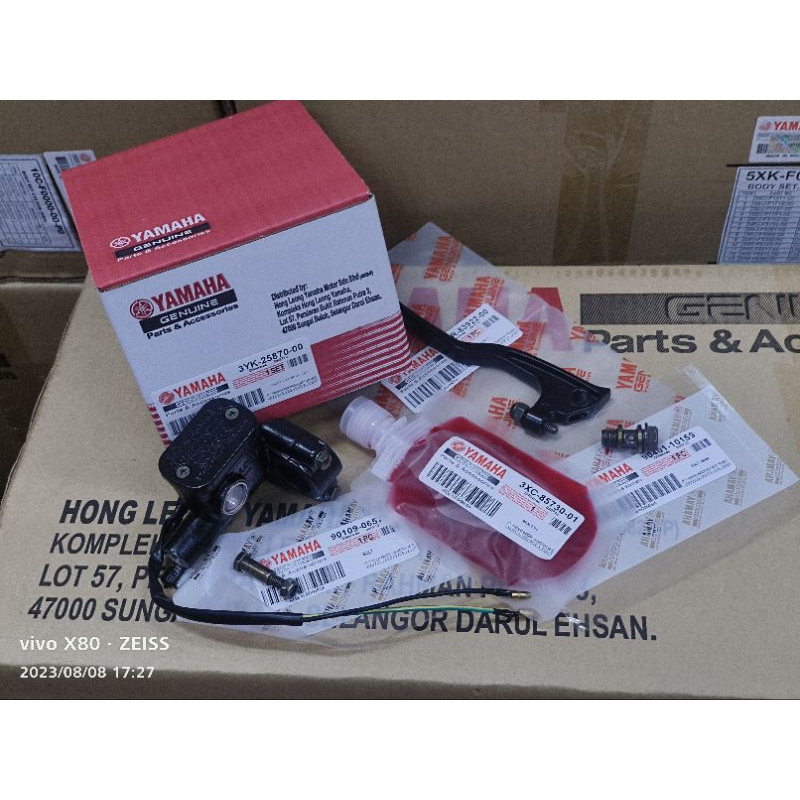 YAMAHA Y110 SS2 Y110SS MASTER PUMP ASSY / CYLINDER MASTER FULL SET ...