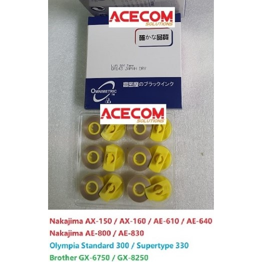 Nakajima Typewriter Mesin Taip AX-150 AX-160 AX-220 AX210 AX-210 Ribbon ...