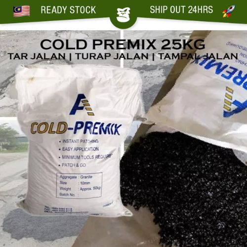 All weather cold Road Premix 25KG BAG cold mix Asphalt Turap Road