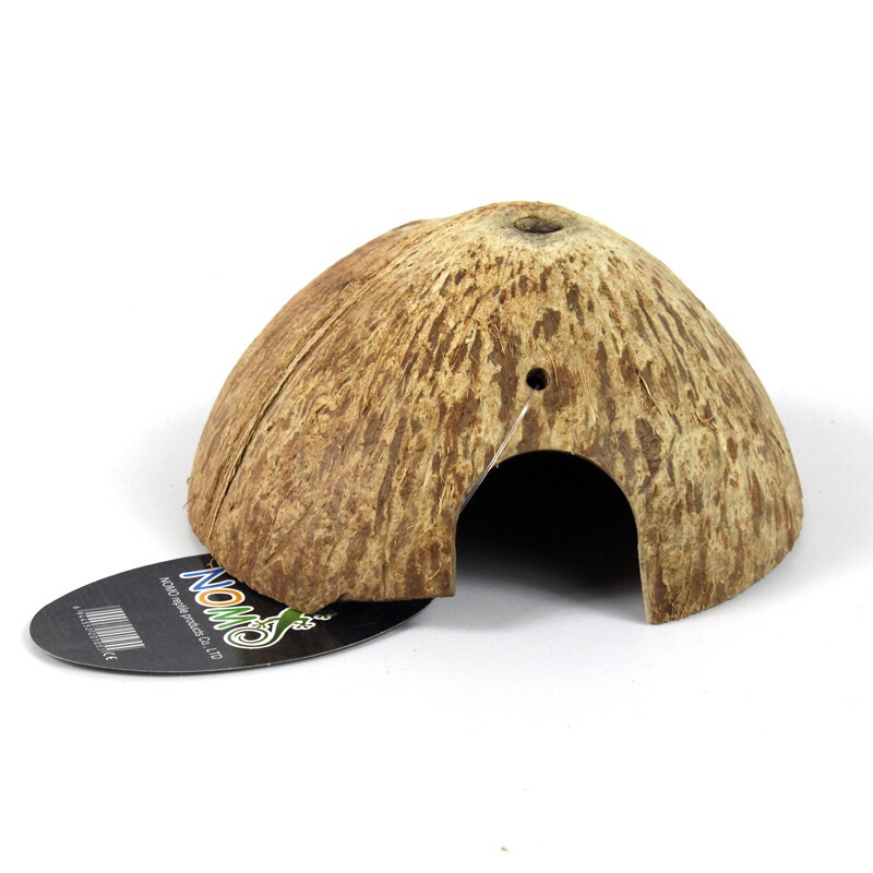 Reptile Hides Cave Coconut Shell Habitat Shelter Gecko Shopee Singapore