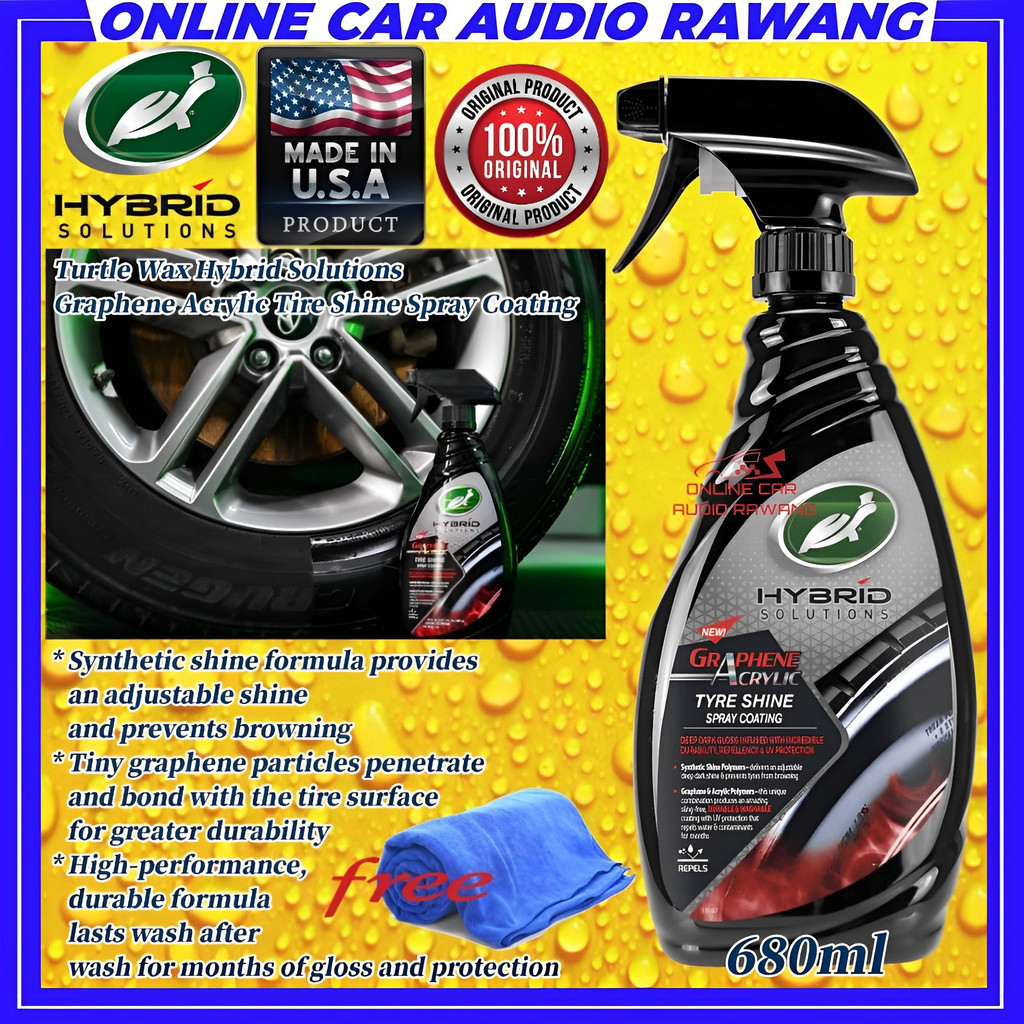 Turtle Wax Hybrid Solutions Graphene Acrylic Tire Shine Spray Coating