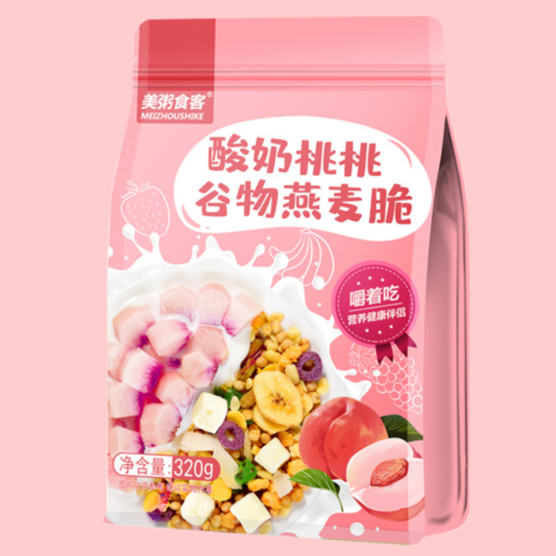 Mei Zhou Shike Food Congee Food Guest Yogurt Peach Cereal Oatmeal 320g ...