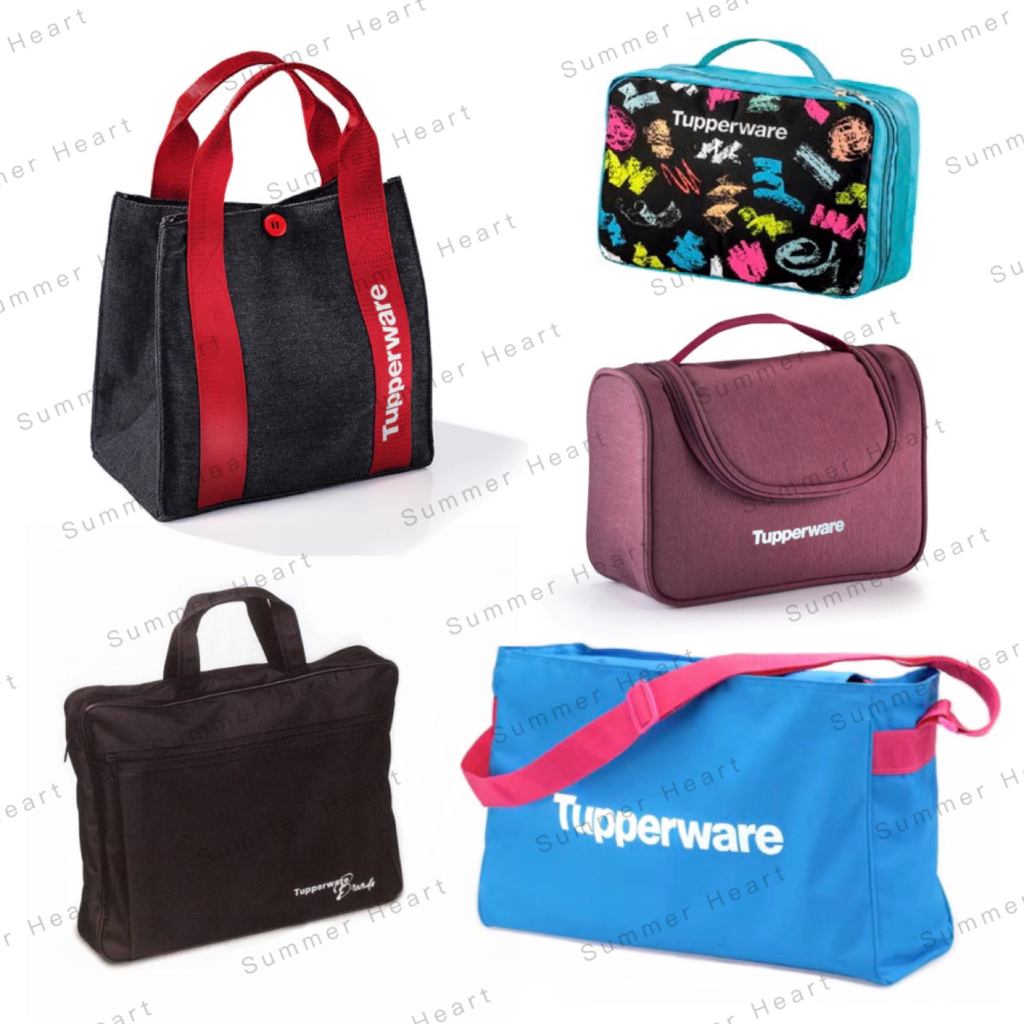 Tupperware Lunch Bag Multi Funky Bag Funpack Ruby To Go Pouch Travel Bag Document Business Bag Kit Bag 1PC Shopee Singapore