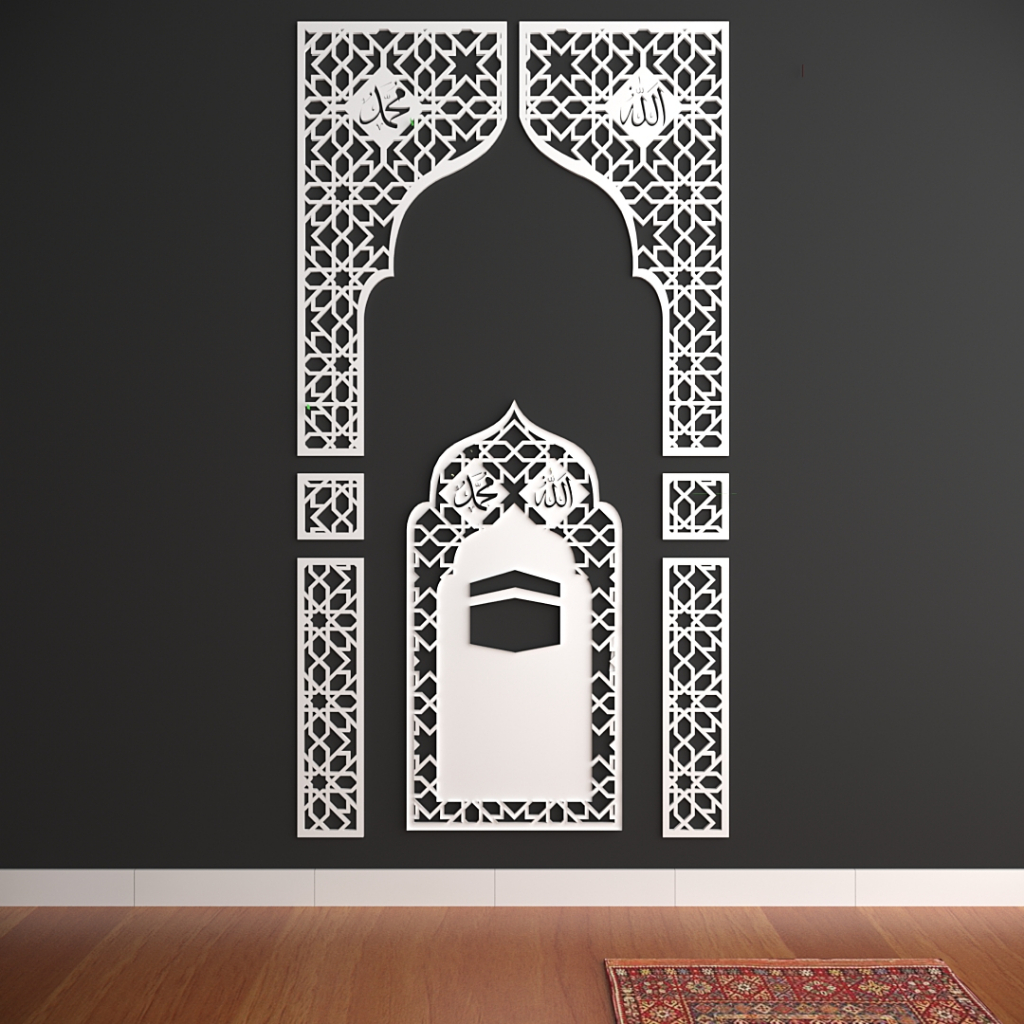 Home Surau 3d Musola Clc  7x4 2x4'feet  Not Sticker  10mm Panels Clc 