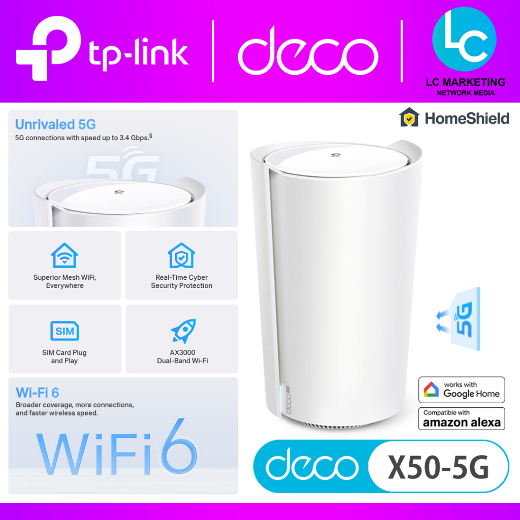 美品】TP-Link Deco X50-5G 外部アンテナ付 5G対応Deco初登場》