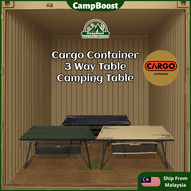 CampBoost CARGO CONTAINER Meja Camping Table 3 Way Table | Shopee Singapore