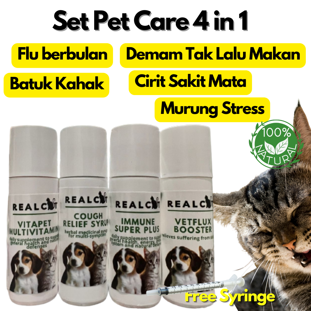 MATA Medicine Selsema Cat Cough Fever Cirit Birit Parvo Flu Cat ...