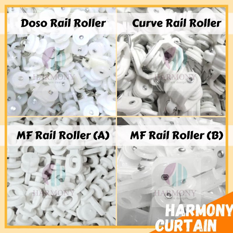 NEW ITEM Curtain Langsir Roller Doso MF Curve Rail Aluminium ...