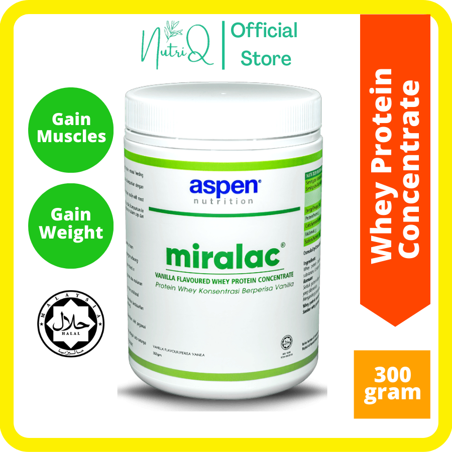 Aspen Nutrition Miralac Whey Protein Concentrate Powder 300g Vanilla