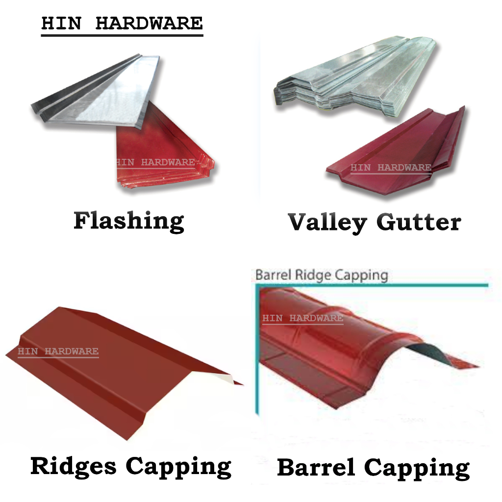 HIN G30 Metal Roofing Flashing / Valley Gutter / Ridges Capping / Hip Capping / Barrel Capping