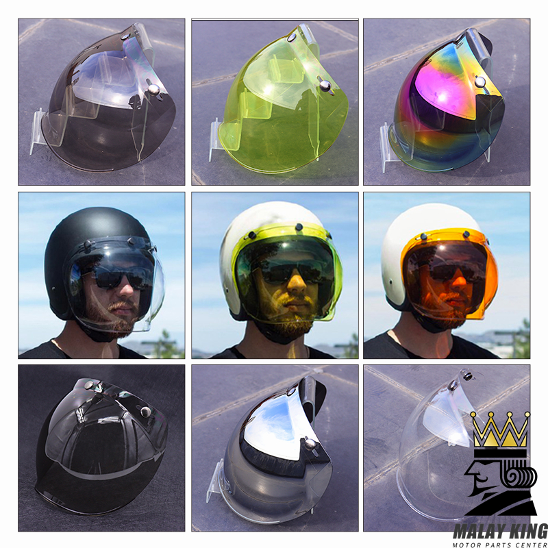 Full Face Helmet Accessory HAX Chrome Mirror Visor Shield For Force Series Motorcycle  Helmets - Scratch Resistant Scratch Resistant Visor