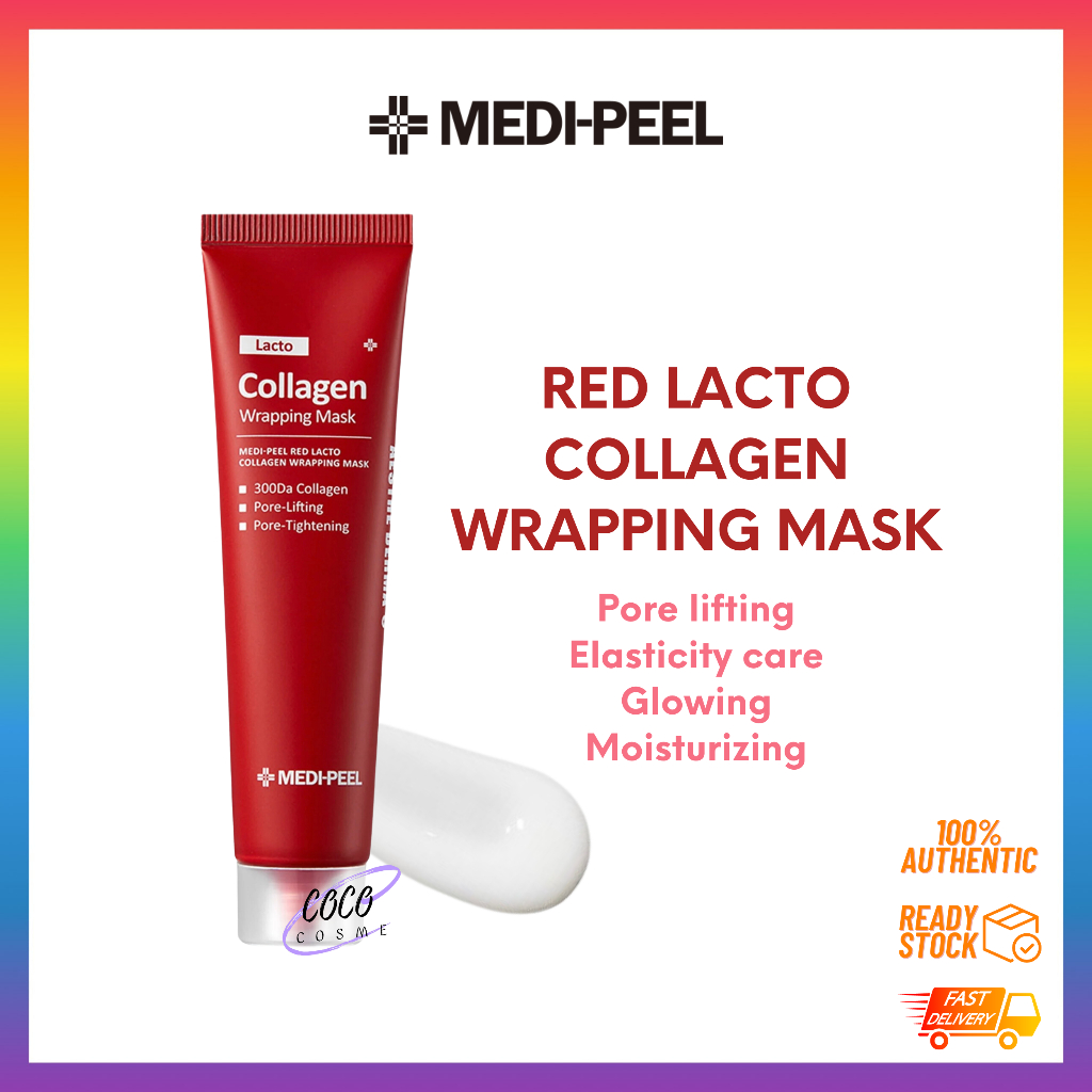 MEDI-PEEL (MEDIPEEL) Red Lacto Collagen Wrapping Mask 70ml | Shopee ...