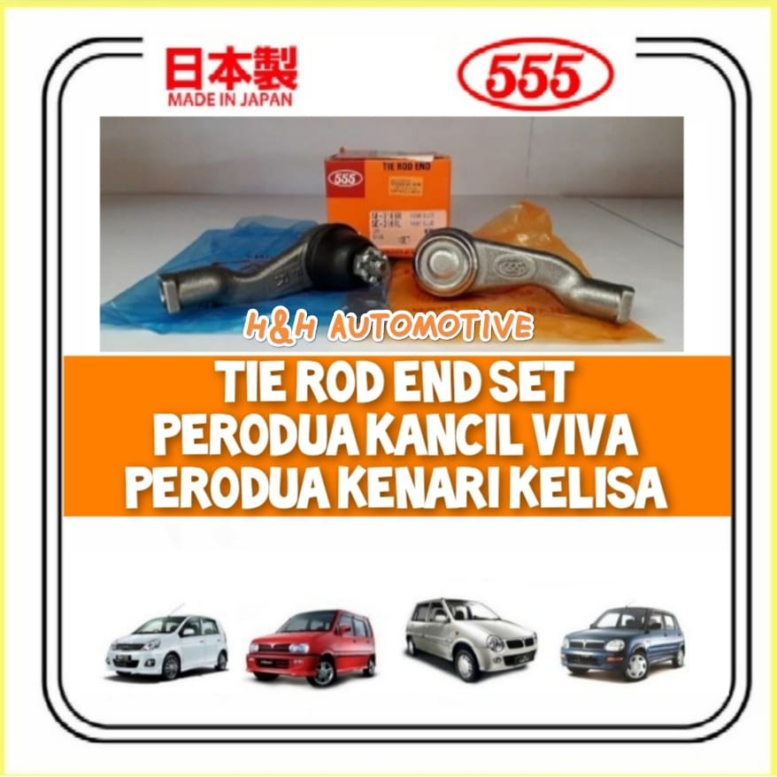 555 Japan Tie Rod End Set Perodua Kancil Kelisa Kenari Viva Charade