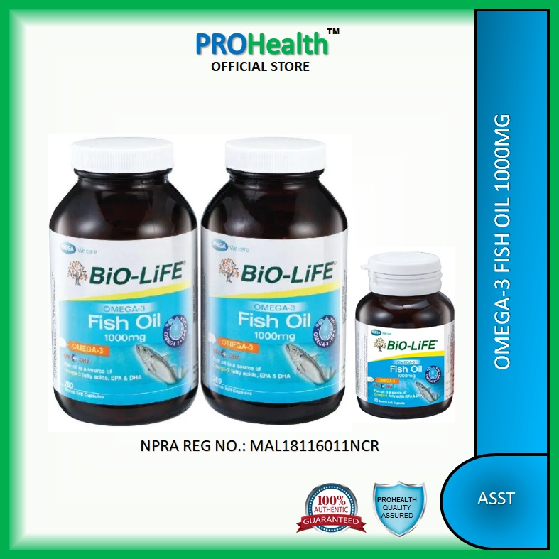 Bio-Life Omega-3 Fish Oil 1000mg 200S BIOLIFE EXPIRY:07/2024 | Shopee ...