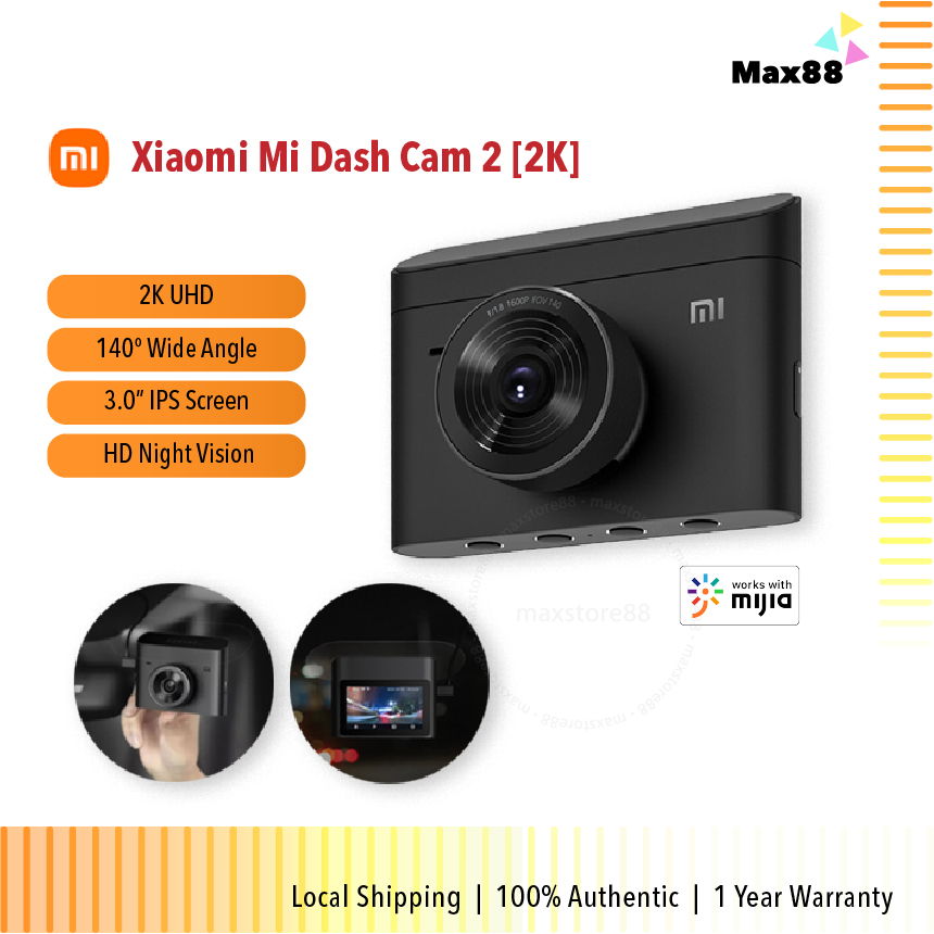 Xiaomi Mi Dash Cam 2 2K UHD Wi-Fi APP Mi Car Camcorder Dash Cam DVR ...