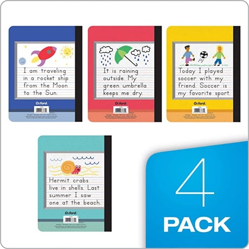 Oxford Primary Composition Notebooks, Kids Handwriting & Drawing Story ...