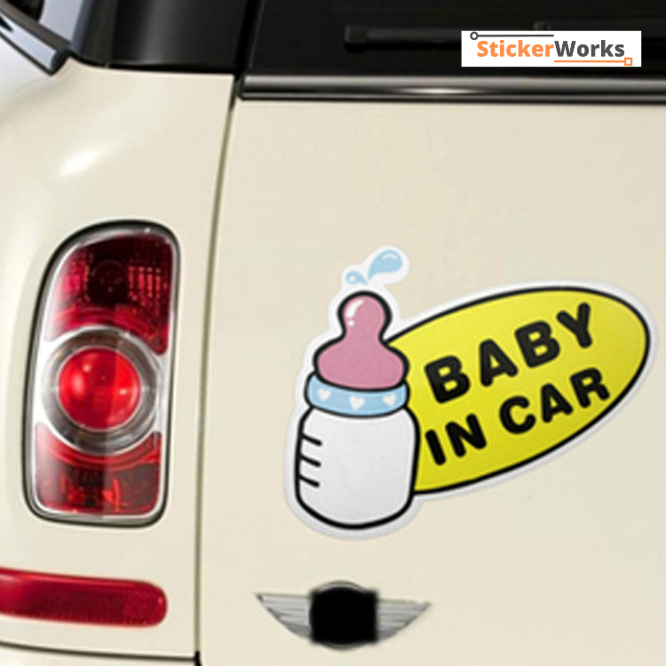 Baby in Car Baby Carton Cute Hello Kitty Shin Chan Doraemon Mickey