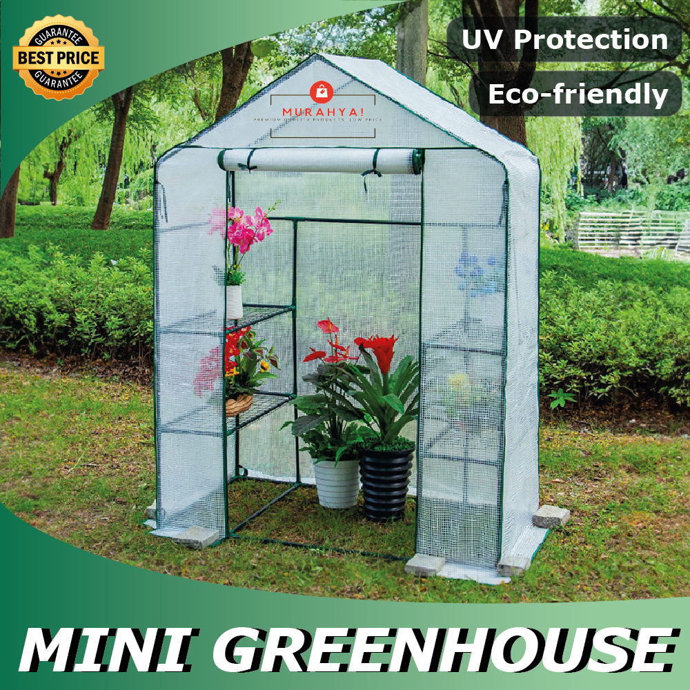 Greenhouse Pvc Plastic Netting Garden Shed Shelf Plant Rack Outdoor ...
