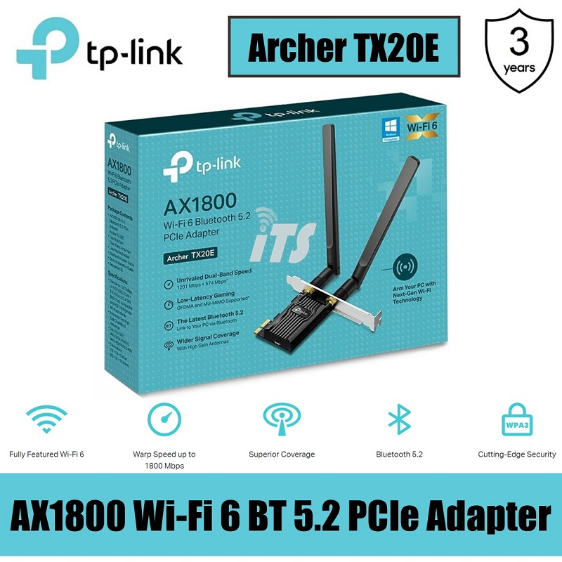 tp link ax1800 wifi 6 bluetooth 5.2 pcie adapter driver