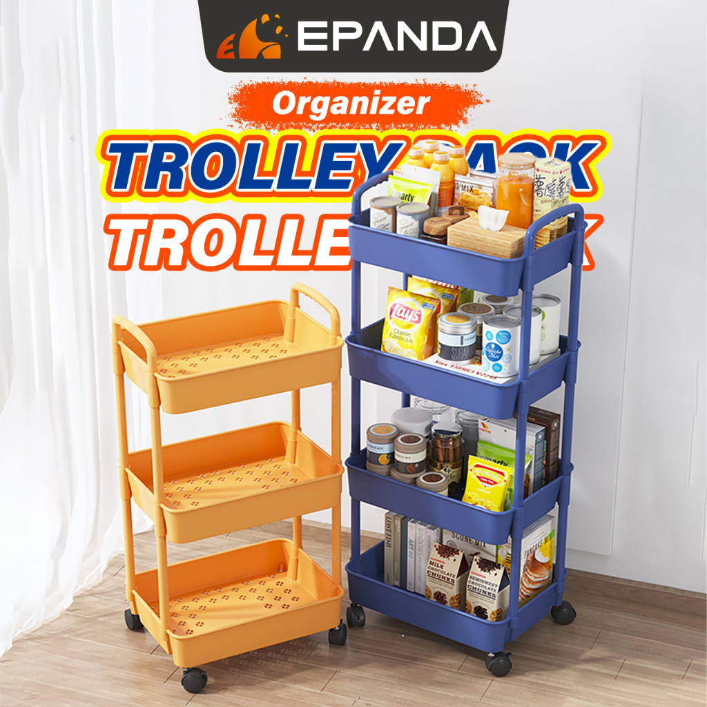 EPANDA 3 Tier Trolley Rack Kitchen Rack Kitchen Trolley Rack Rak Troli ...